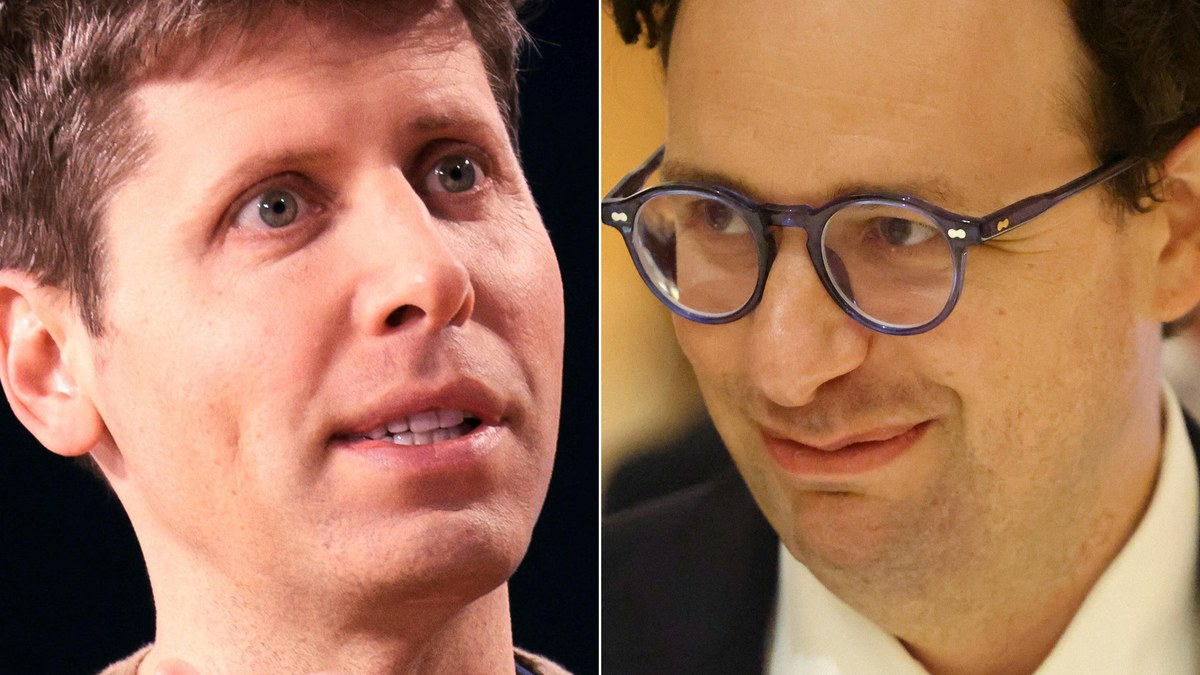 Composite portraits of OpenAI chief executive Sam Altman and Anthropic chief executive Dario Amodei