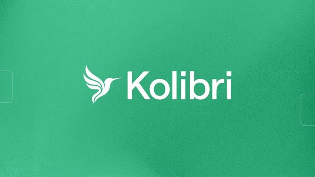 Aleph Alpha's Kolibri logo, a white hummingbird and the word Kolibri on a green background