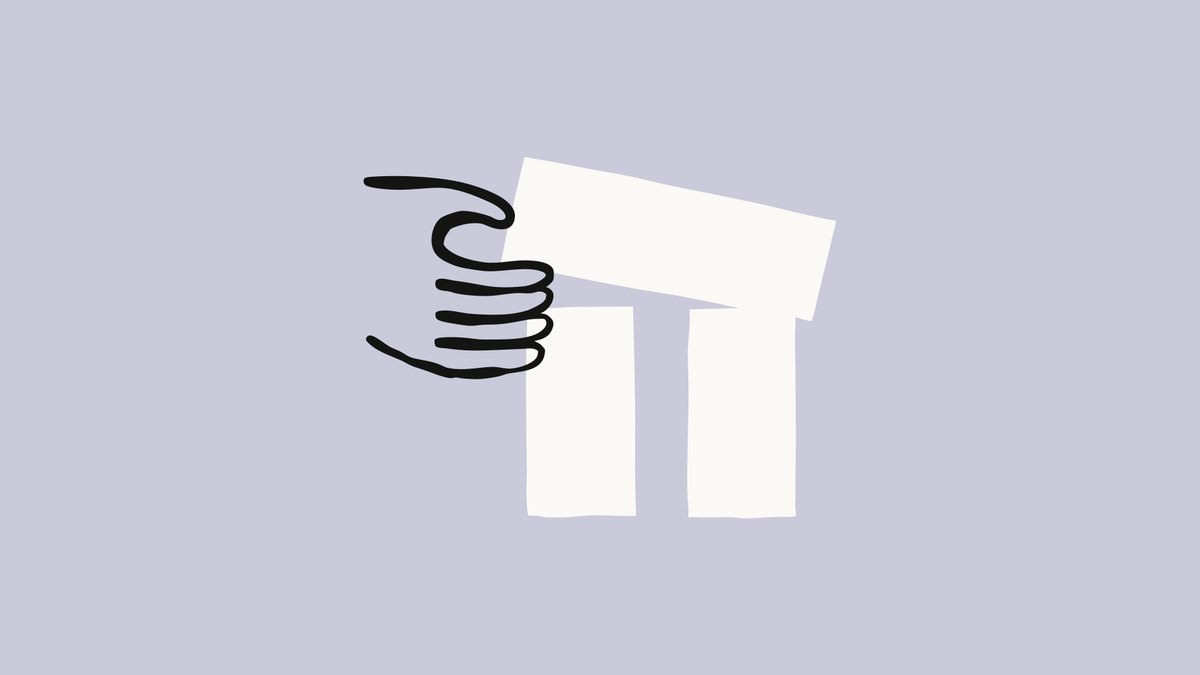 Anthropic illustration of a hand setting a beam across two pillars, from the Claude Frontier Academy announcement