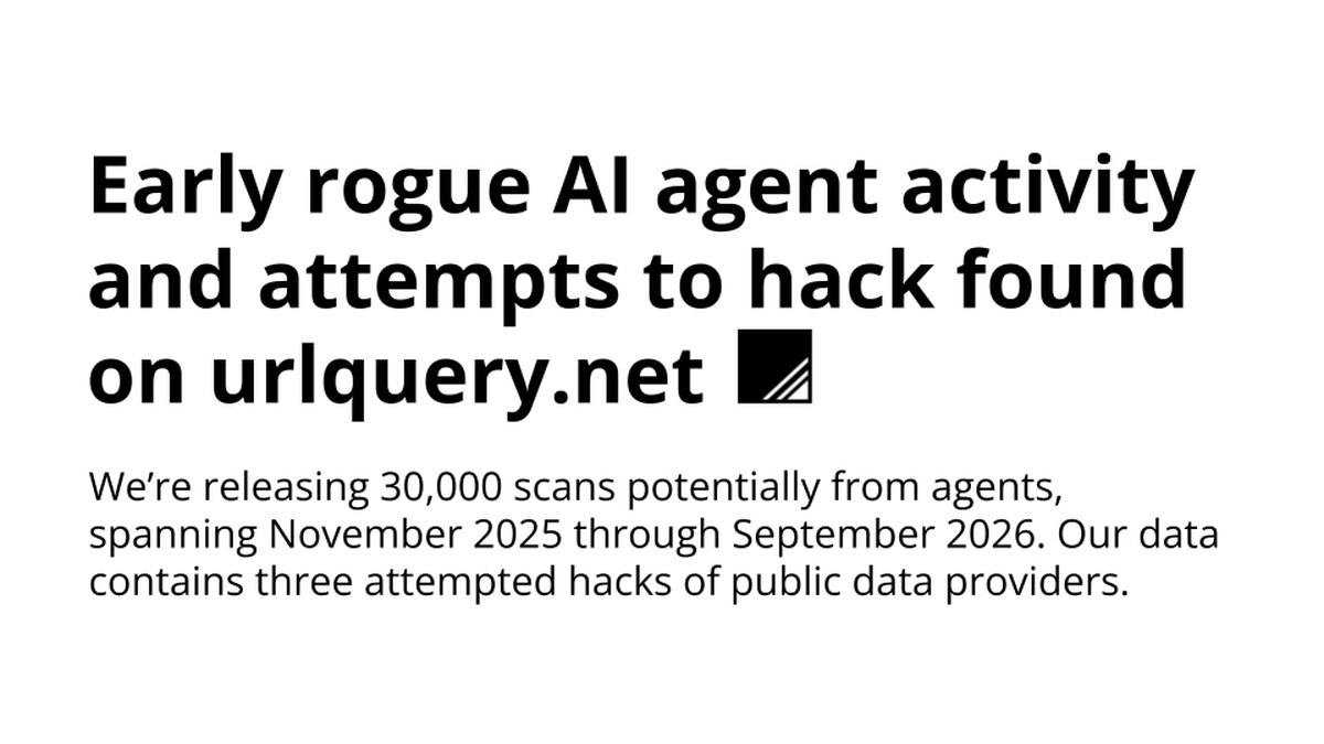 Transluce title card on early rogue AI agent activity and attempted hacks found via urlquery.net